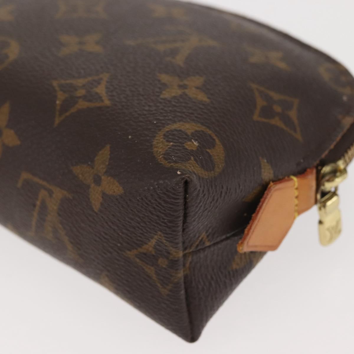 LOUIS VUITTON Monogram Pochette Cosmetic PM Pouch M43998 LV Auth BA6165