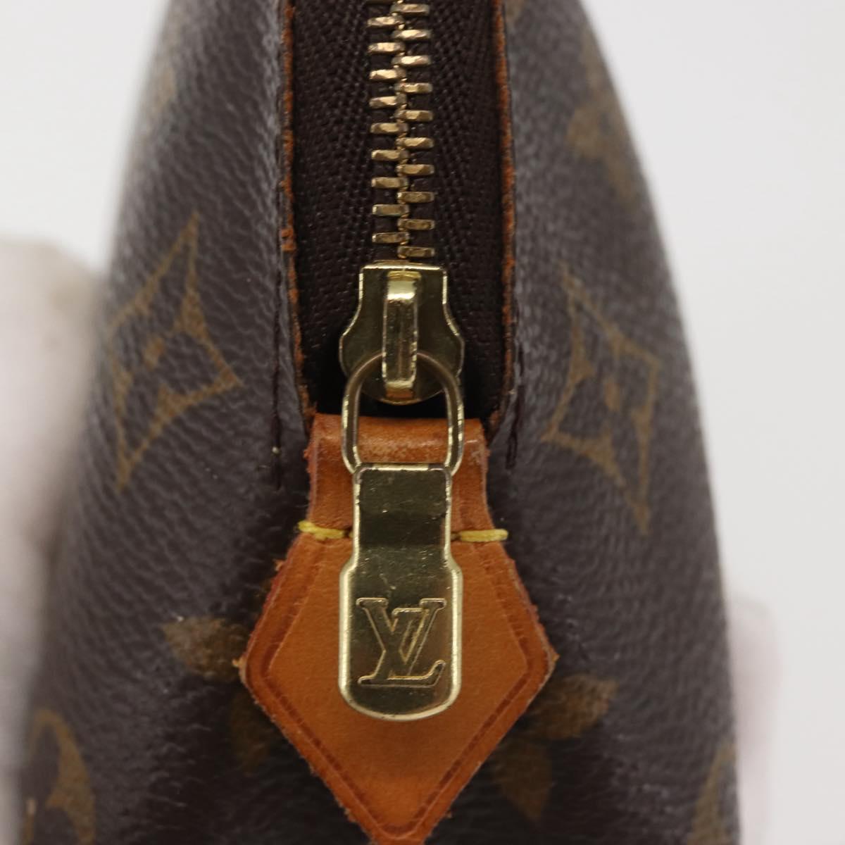 LOUIS VUITTON Monogram Pochette Cosmetic PM Pouch M43998 LV Auth BA6165