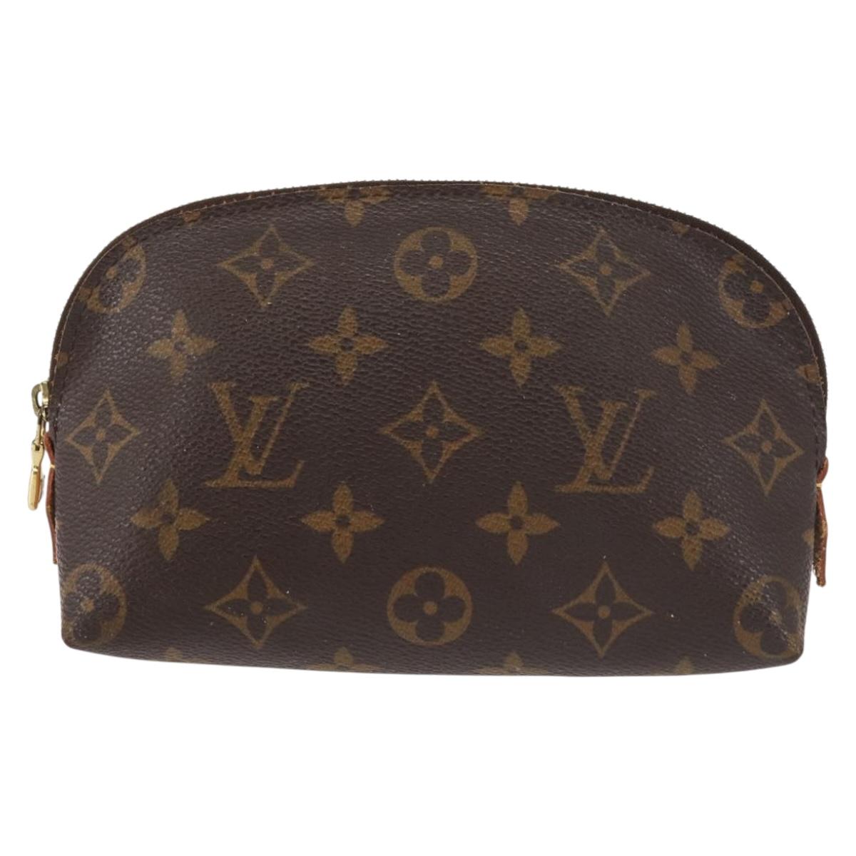 LOUIS VUITTON Monogram Pochette Cosmetic PM Pouch M43998 LV Auth BA6165