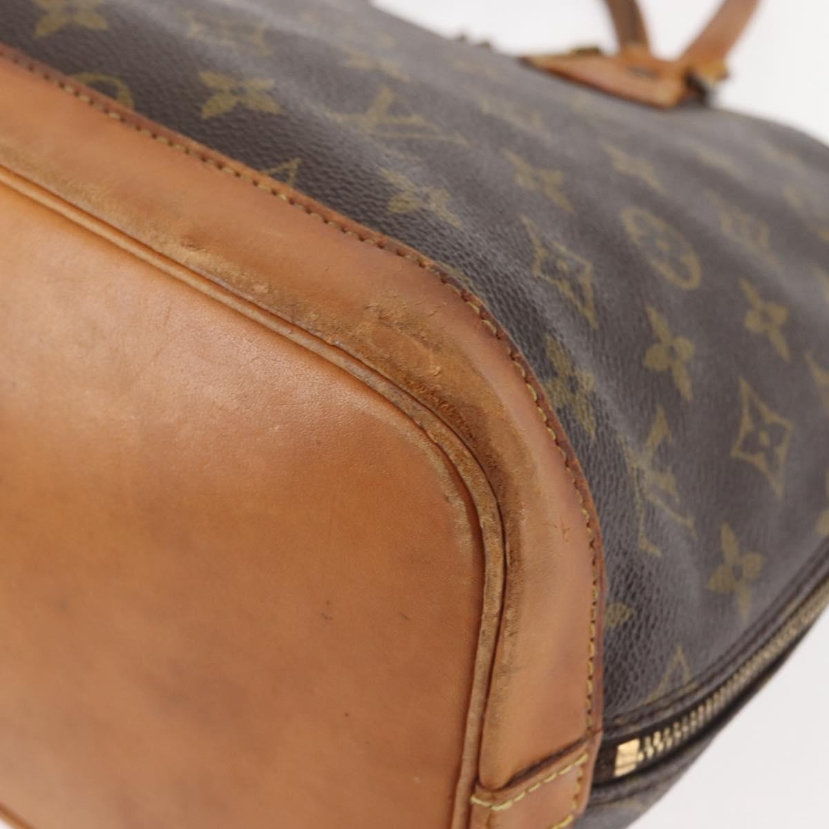 LOUIS VUITTON Monogram Alma Hand Bag M51130 LV Auth BA6178