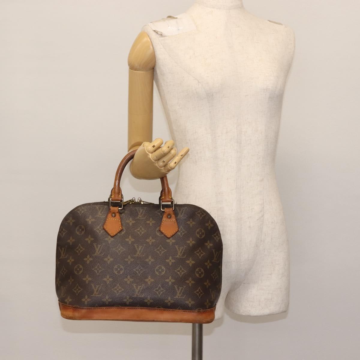 LOUIS VUITTON Monogram Alma Hand Bag M51130 LV Auth BA6178