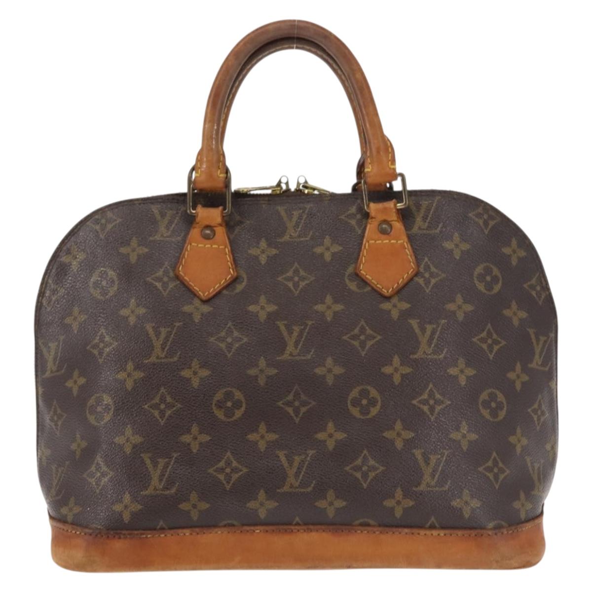 LOUIS VUITTON Monogram Alma Hand Bag M51130 LV Auth BA6178