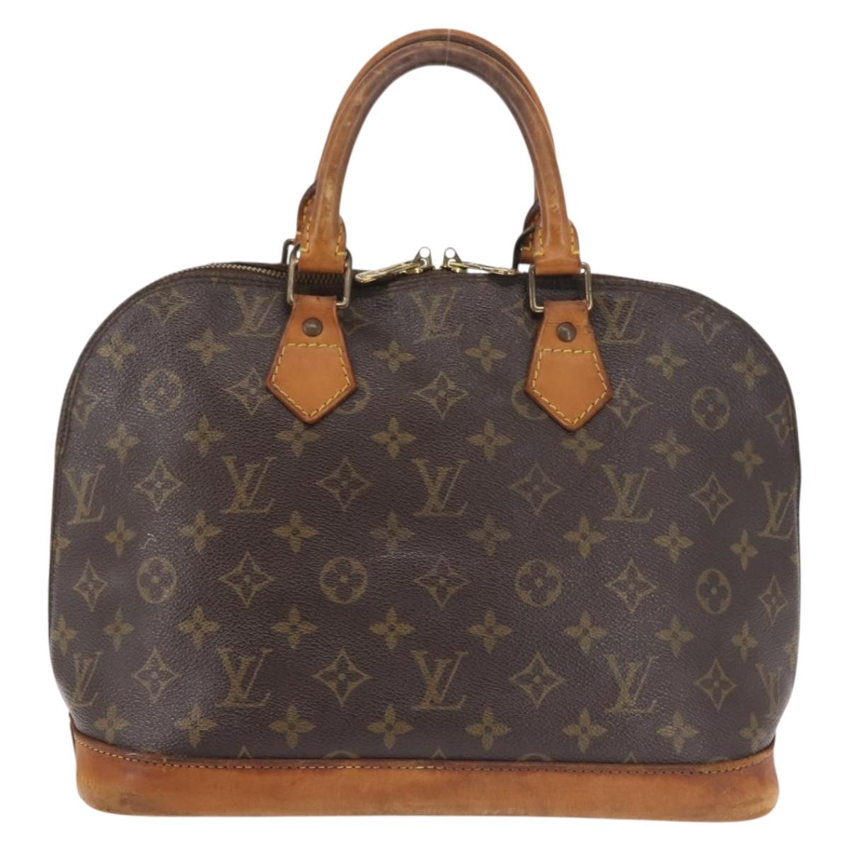 LOUIS VUITTON Monogram Alma Hand Bag M51130 LV Auth BA6178