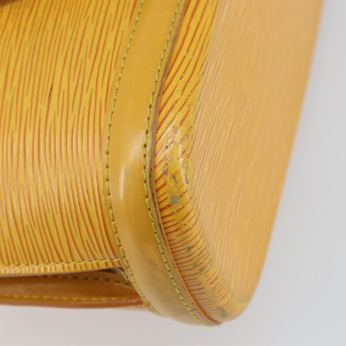 LOUIS VUITTON Epi Lussac Shoulder Bag Yellow M52289 LV Auth BA6181