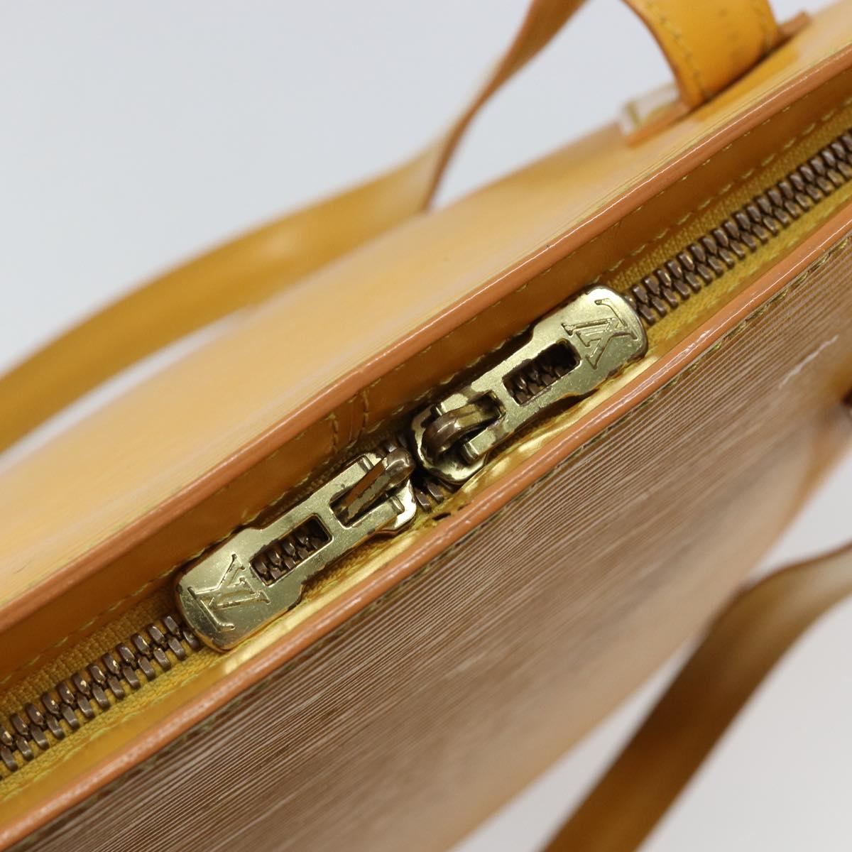 LOUIS VUITTON Epi Lussac Shoulder Bag Yellow M52289 LV Auth BA6181