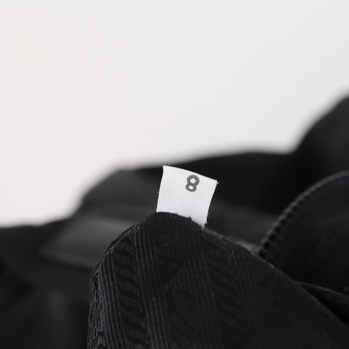 PRADA Boston Bag Nylon 2way Black Silver Auth BA6184