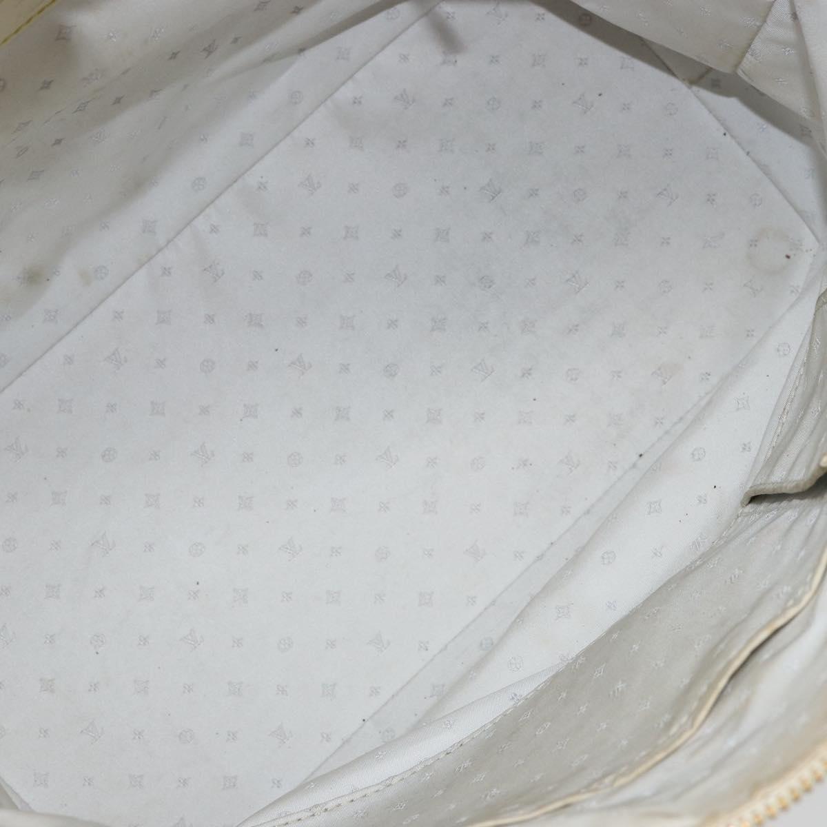 LOUIS VUITTON Suhari Lockit MM Hand Bag Leather White M91874 LV Auth BA6191