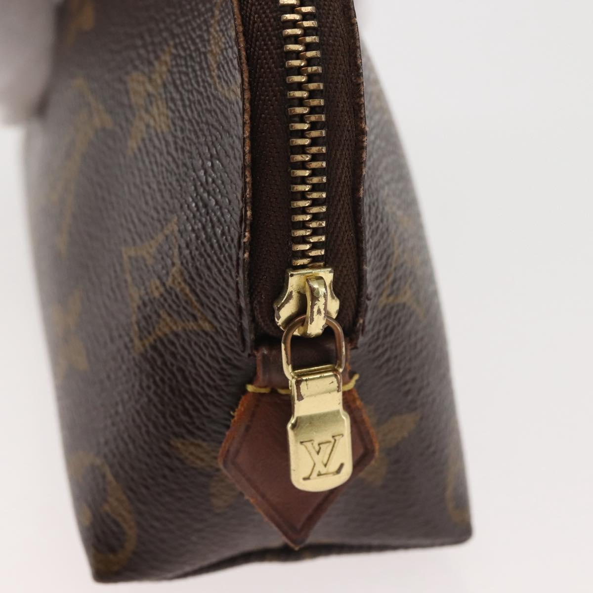 LOUIS VUITTON Monogram Pochette Cosmetic PM Pouch M43998 LV Auth BA6195