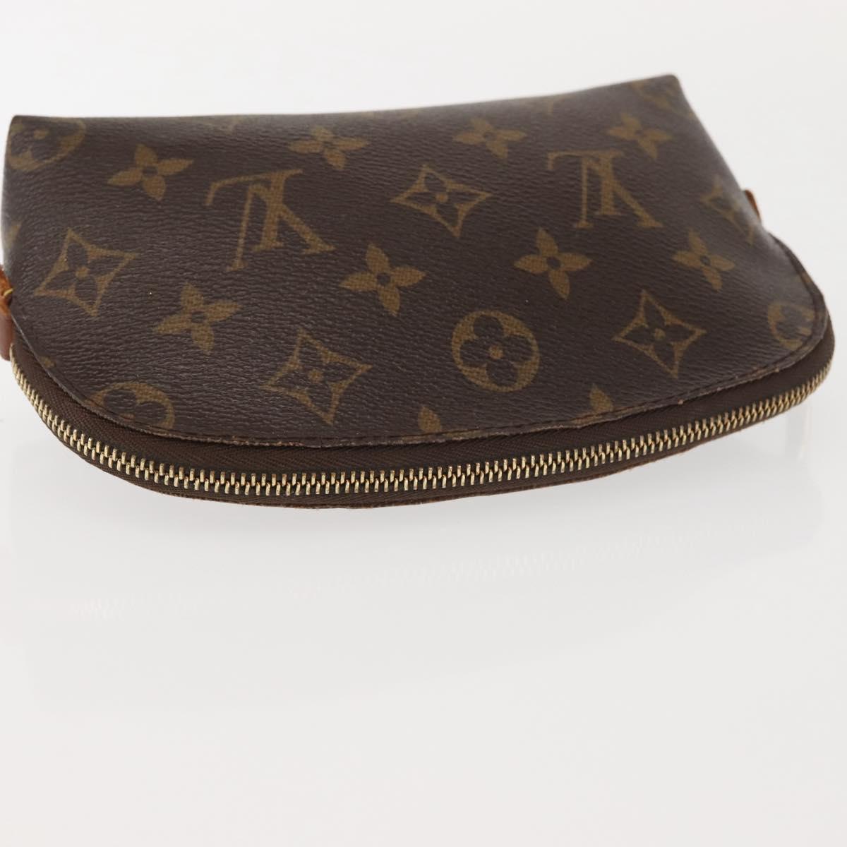 LOUIS VUITTON Monogram Pochette Cosmetic PM Pouch M43998 LV Auth BA6195