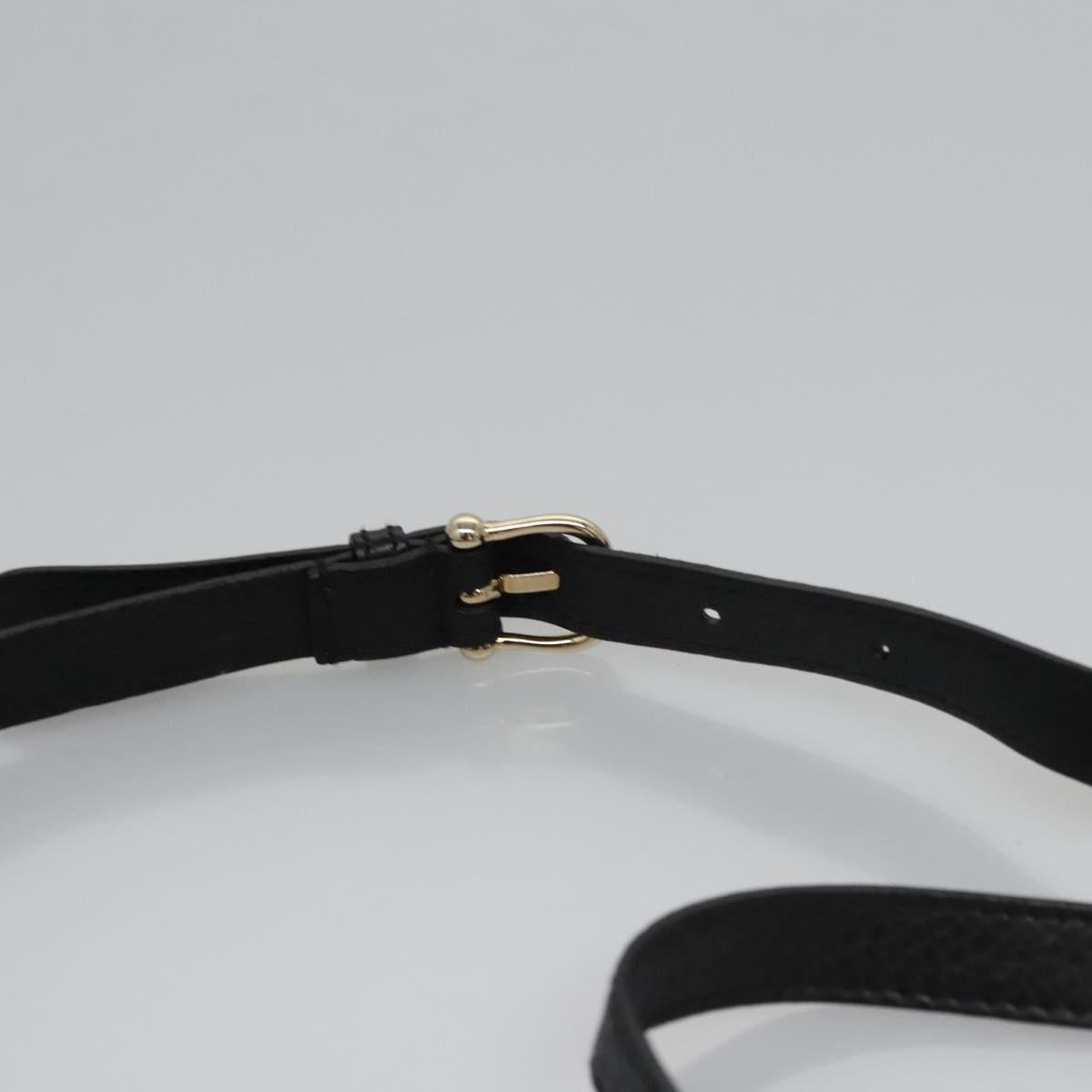 BURBERRY Nova Check Shoulder Bag Canvas Leather Beige Black gold Auth BA620