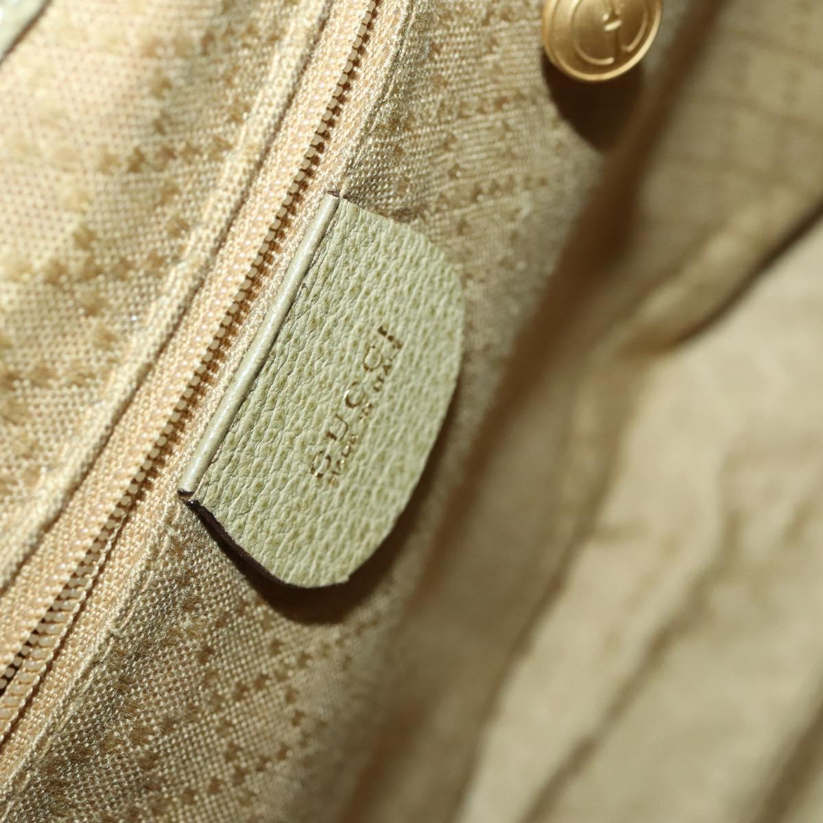 GUCCI Bamboo Backpack Suede Khaki Gold 003 58 0016 Auth BA6204