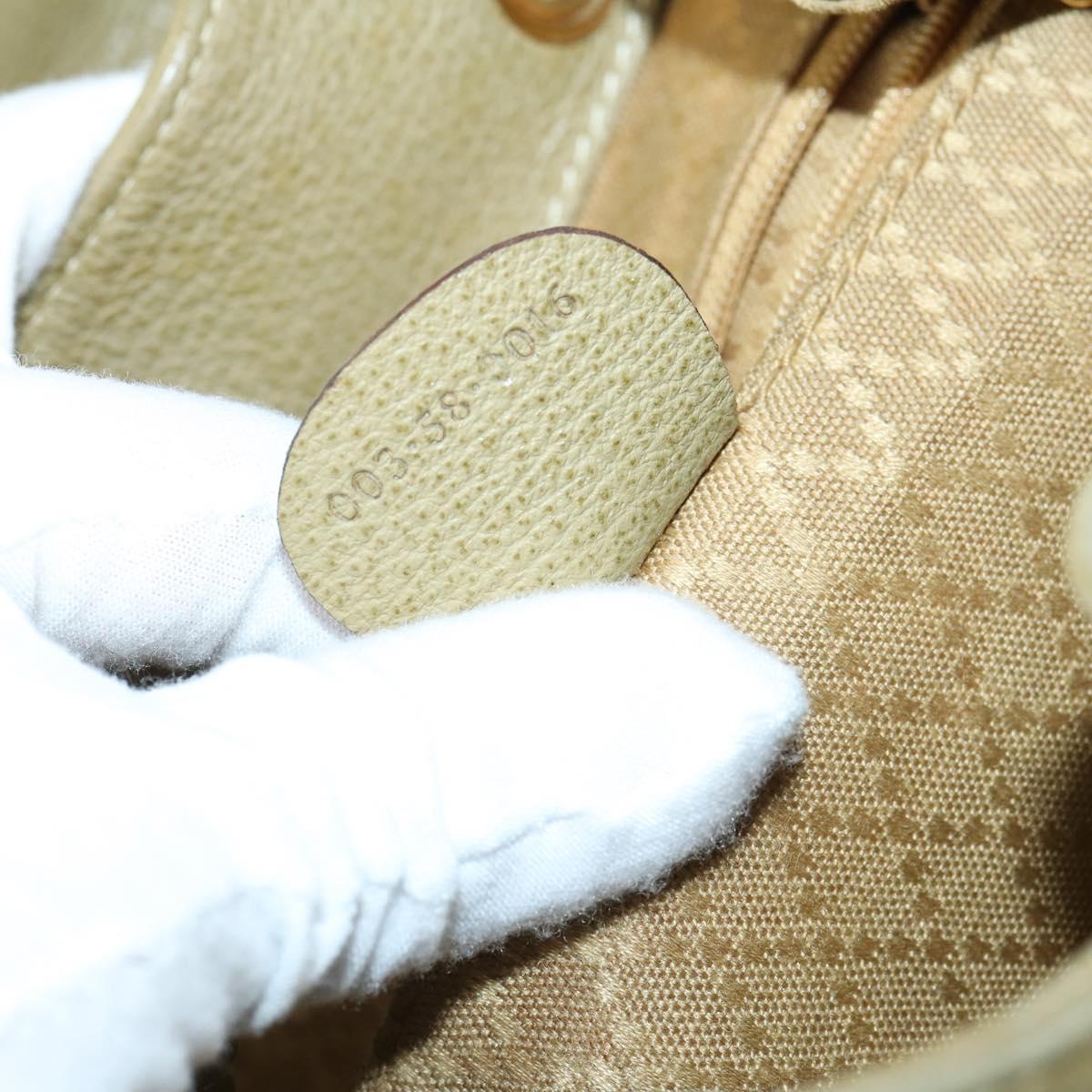 GUCCI Bamboo Backpack Suede Khaki Gold 003 58 0016 Auth BA6204