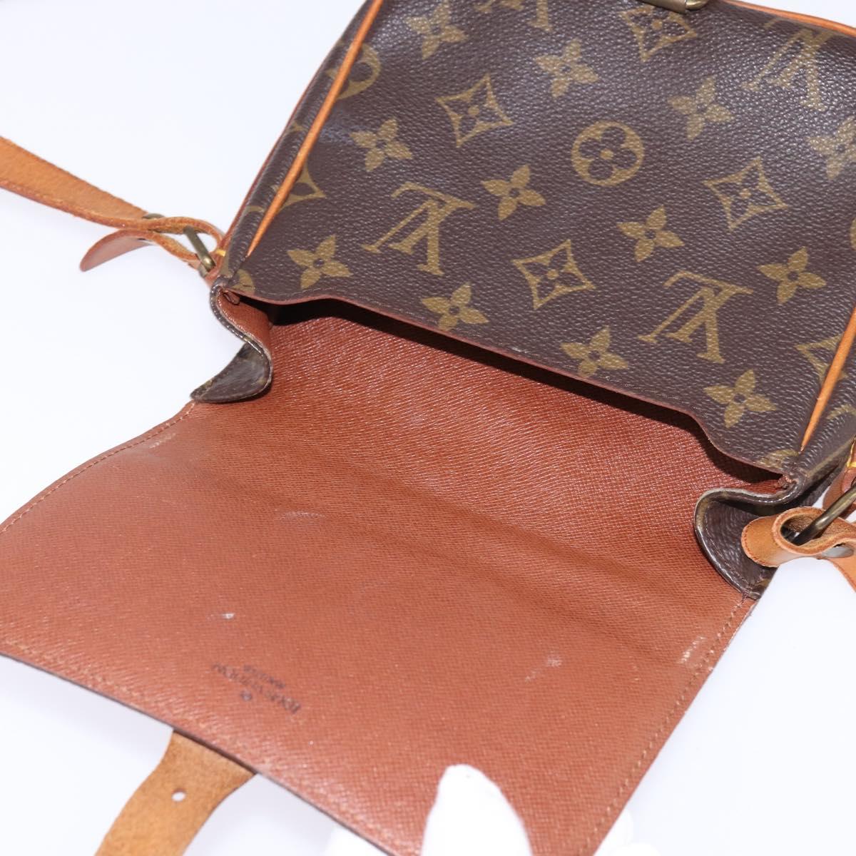 LOUIS VUITTON Monogram Cartouchiere PM Shoulder Bag M51254 LV Auth BA6217