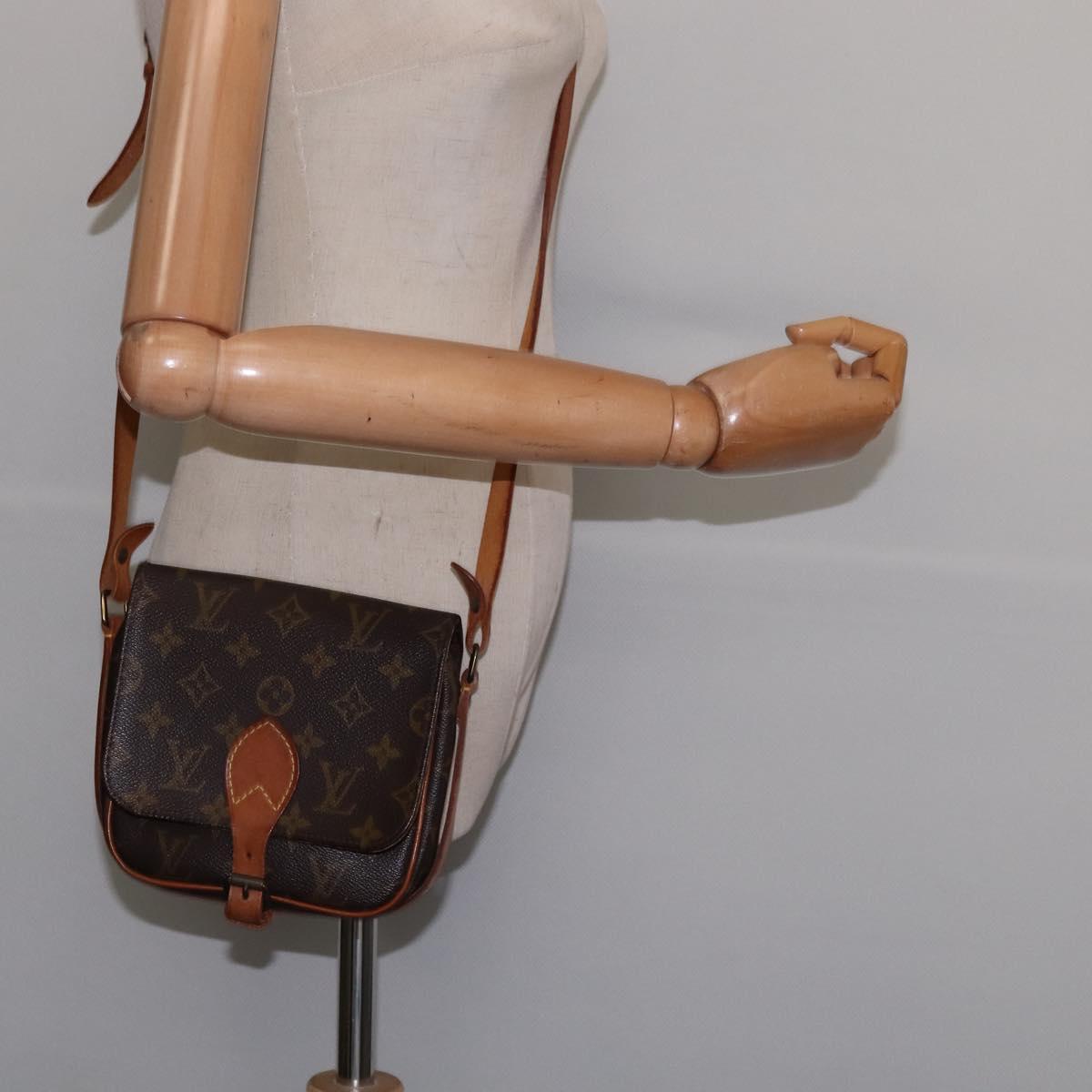 LOUIS VUITTON Monogram Cartouchiere PM Shoulder Bag M51254 LV Auth BA6217