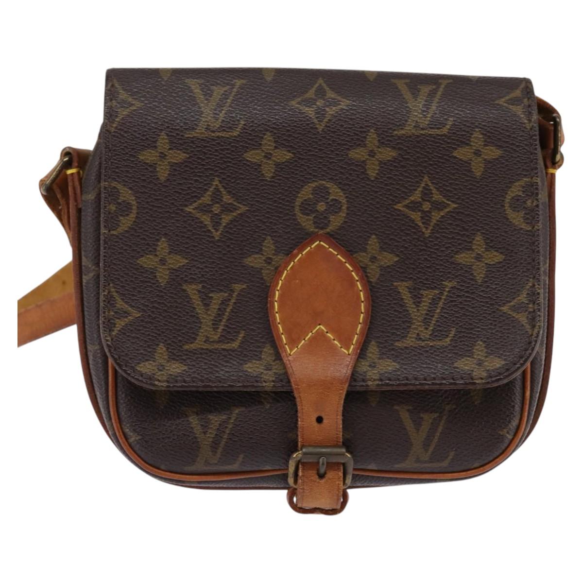 LOUIS VUITTON Monogram Cartouchiere PM Shoulder Bag M51254 LV Auth BA6217