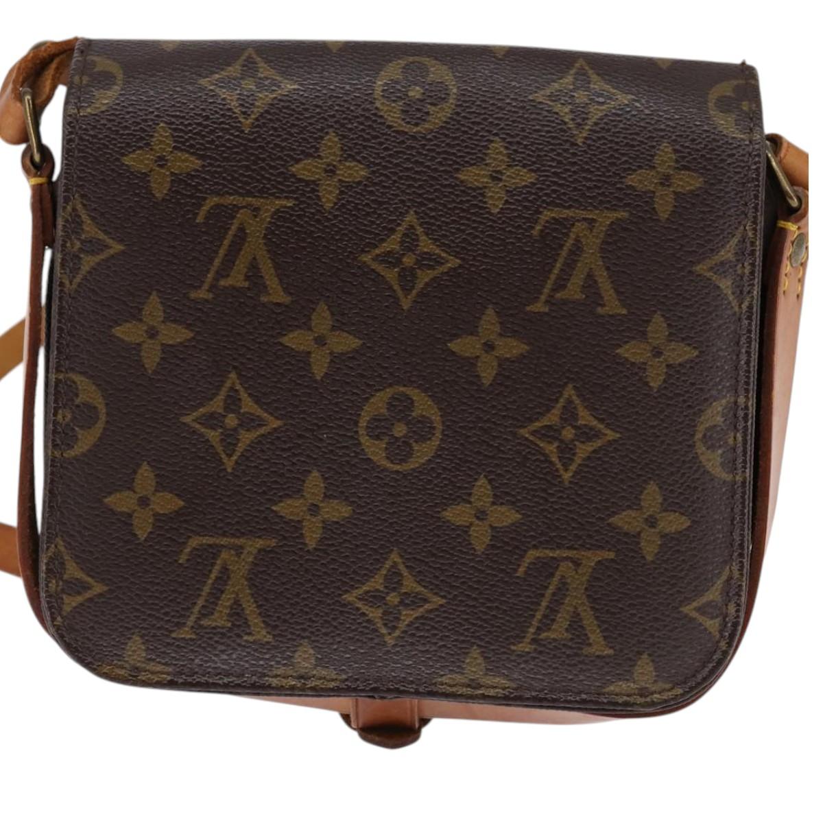 LOUIS VUITTON Monogram Cartouchiere PM Shoulder Bag M51254 LV Auth BA6217