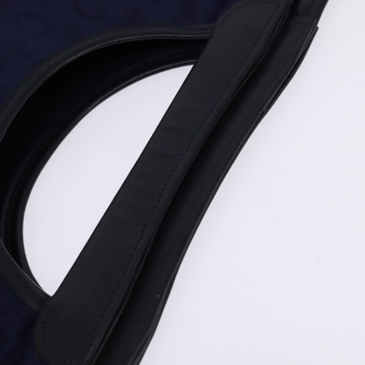 CELINE C Sulky Hand Bag Canvas Navy Auth BA6229