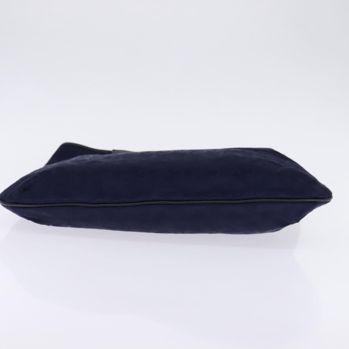 CELINE C Sulky Hand Bag Canvas Navy Auth BA6229