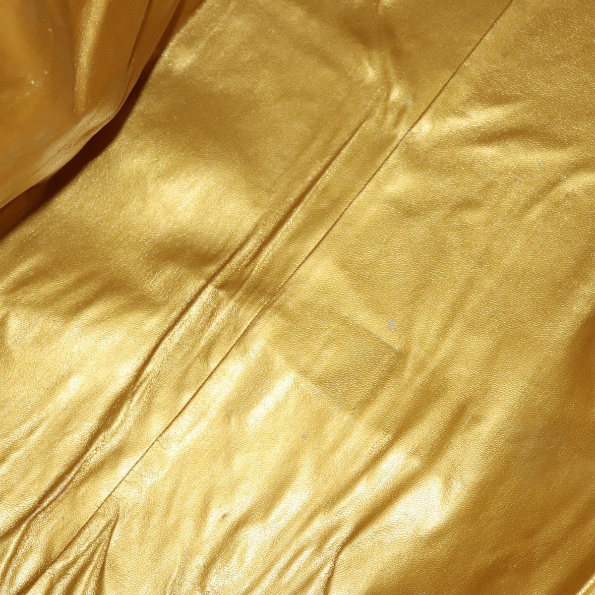 Gianni Versace Boston Bag PVC 2way Yellow Black gold Auth BA6230