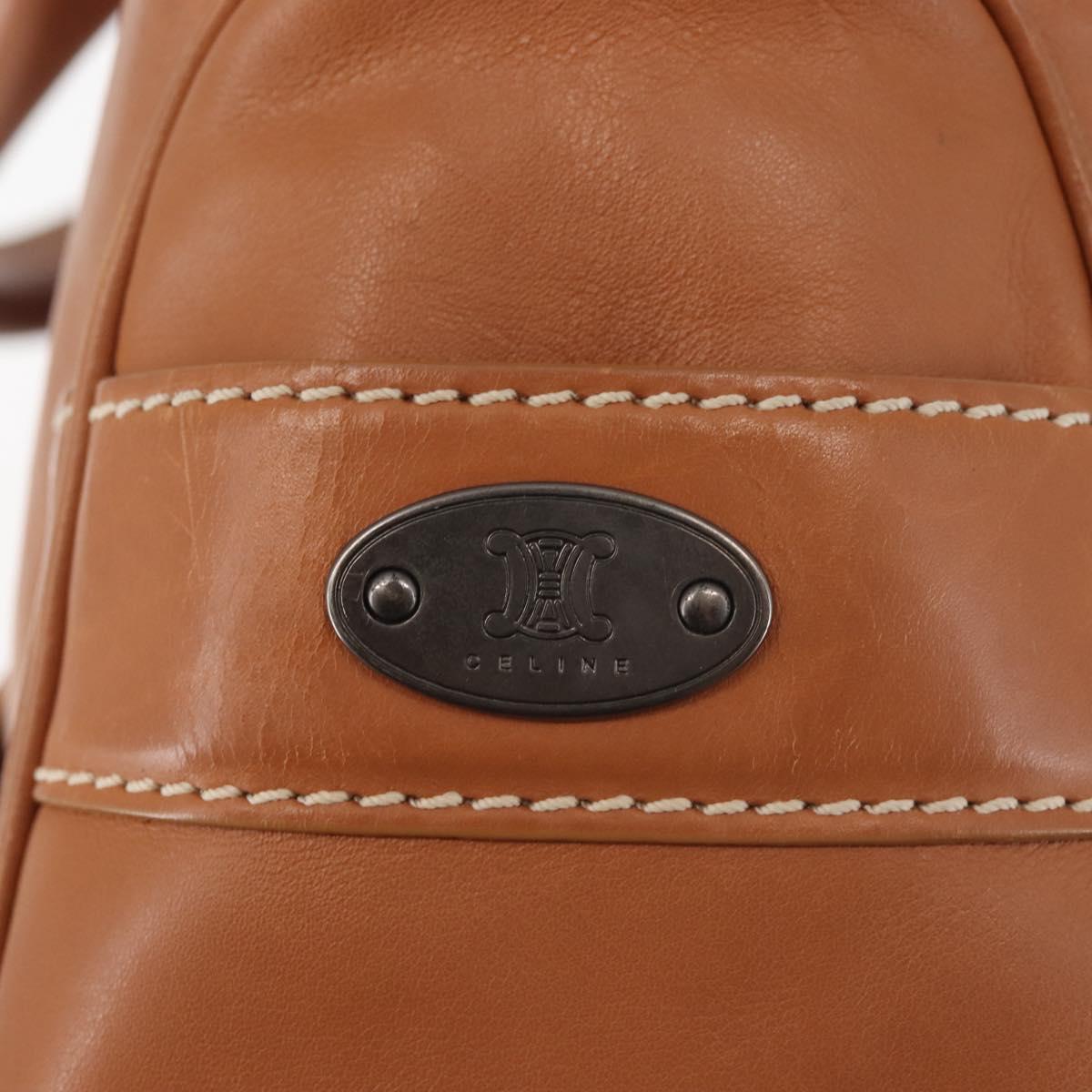 CELINE Boogie bag Hand Bag Leather Brown Auth BA6238