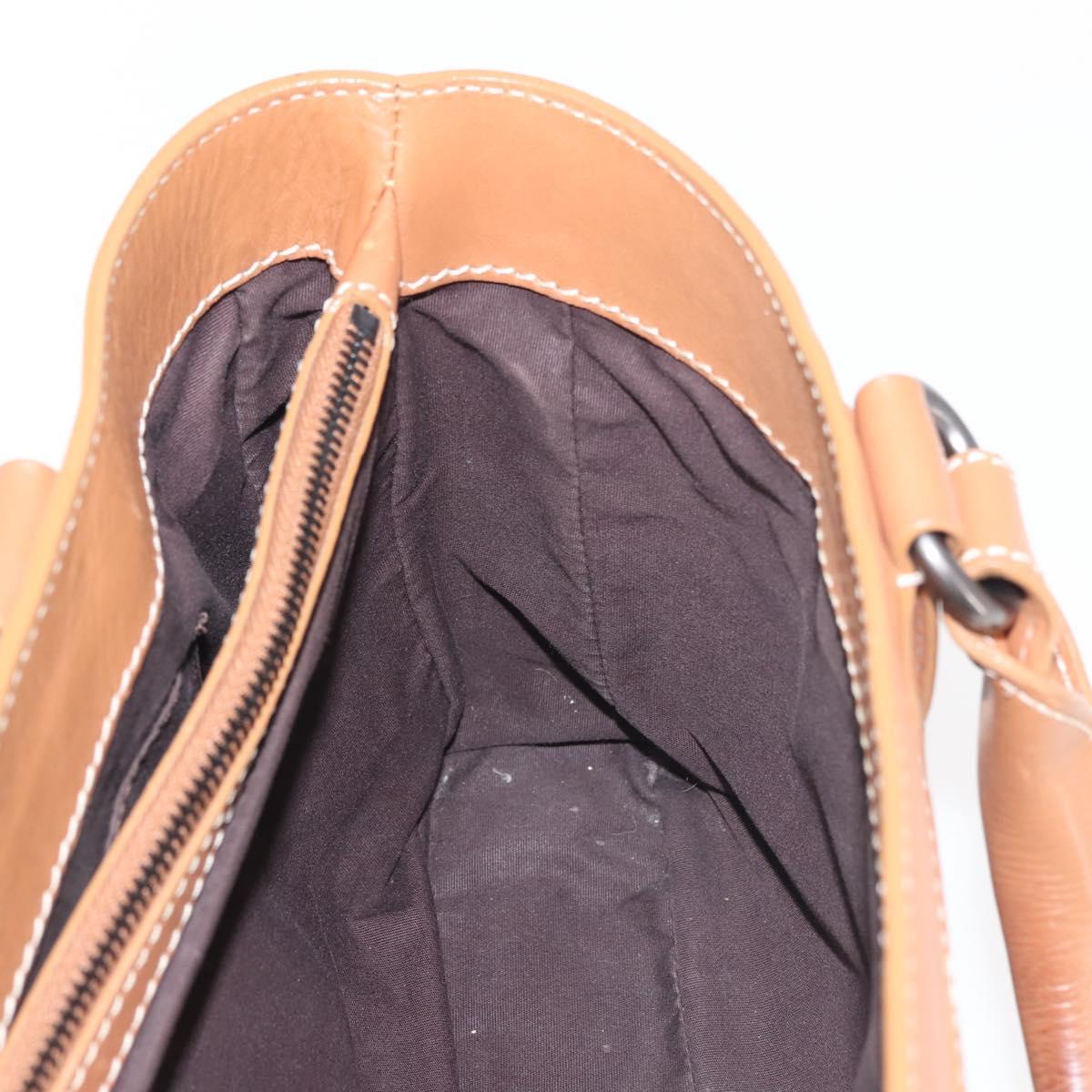 CELINE Boogie bag Hand Bag Leather Brown Auth BA6238