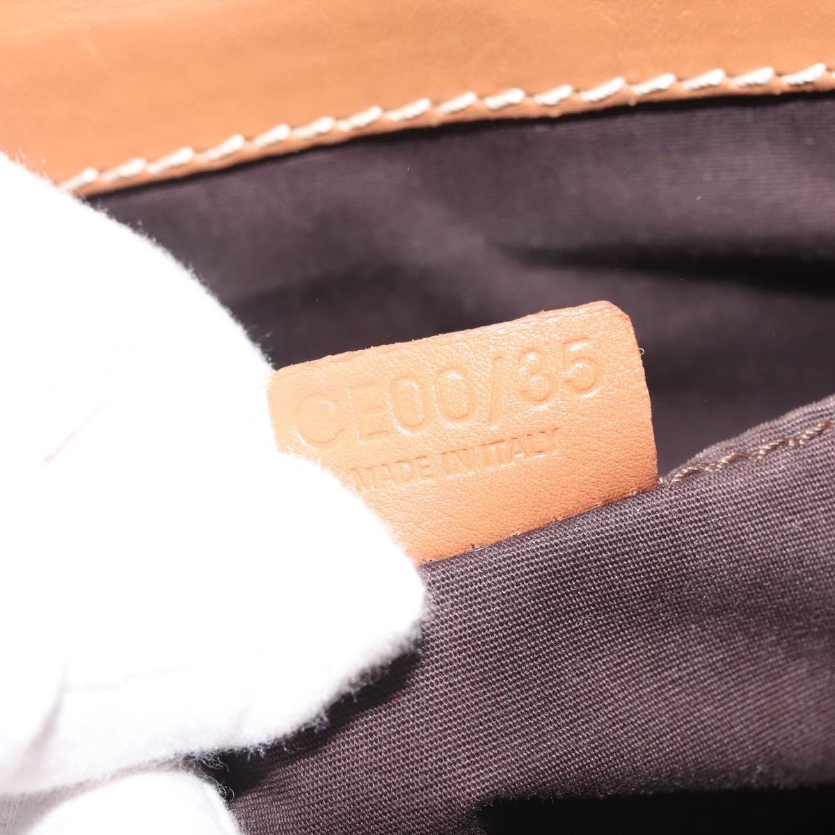 CELINE Boogie bag Hand Bag Leather Brown Auth BA6238