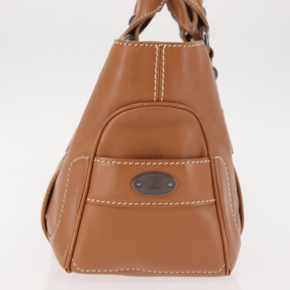 CELINE Boogie bag Hand Bag Leather Brown Auth BA6238