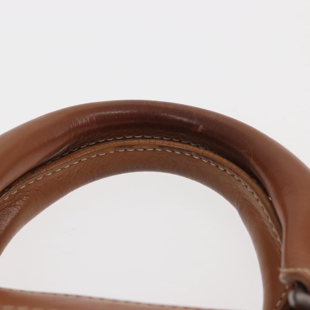 CELINE Boogie bag Hand Bag Leather Brown Auth BA6238