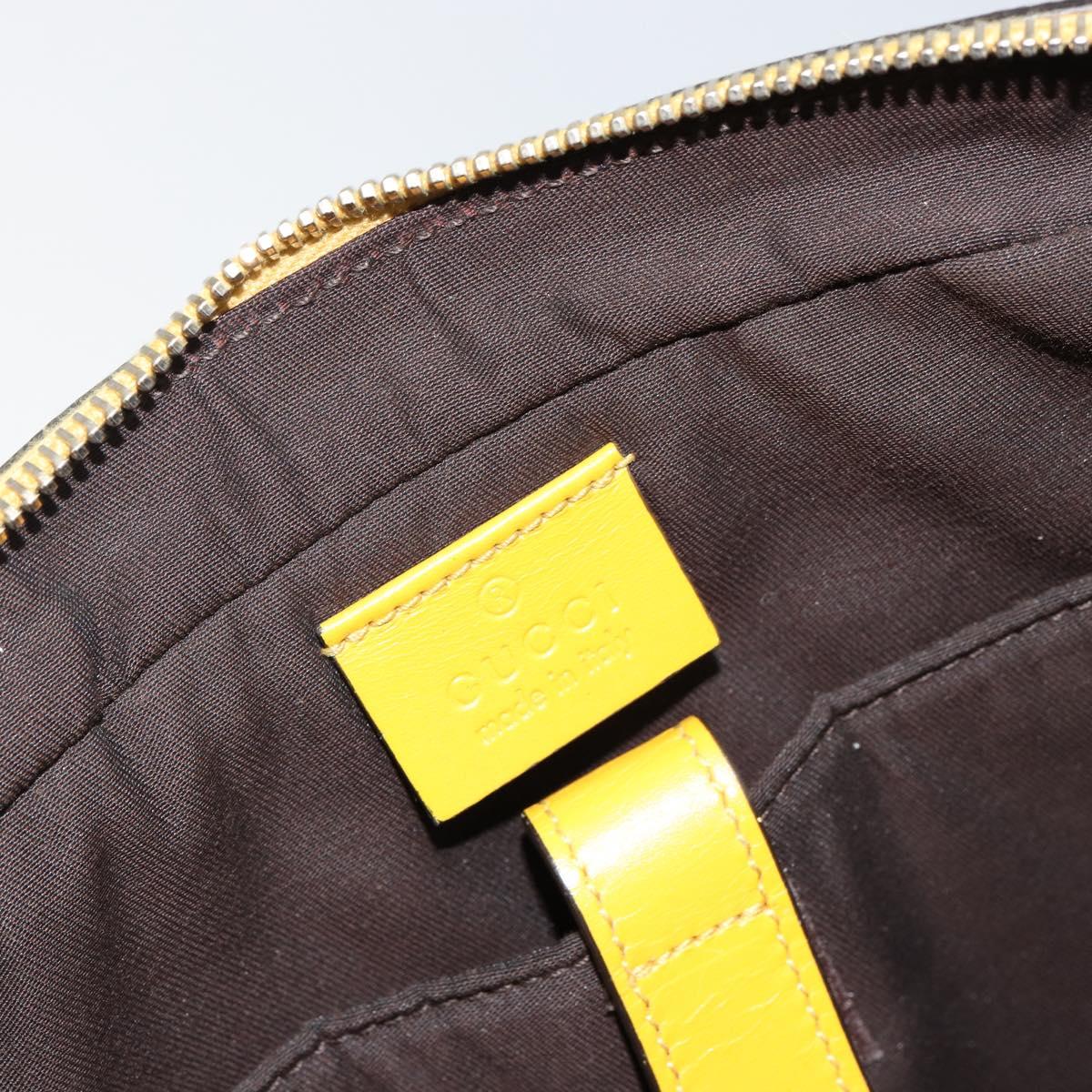 GUCCI Diamante Business Bag Leather Beige Gold 344357 Auth BA6240