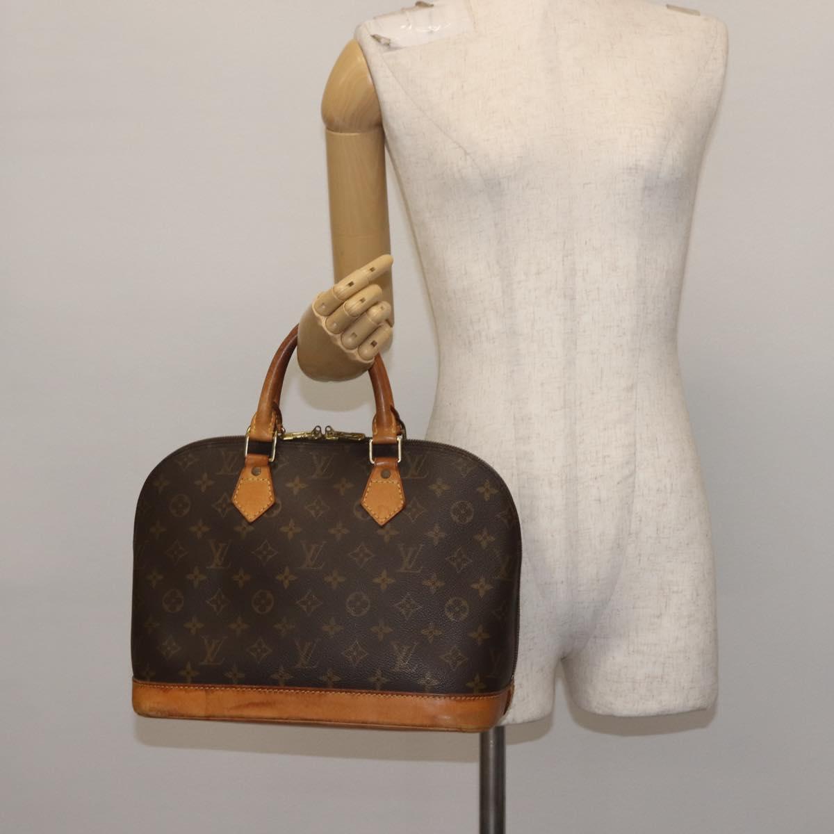 LOUIS VUITTON Monogram Alma Hand Bag M51130 LV Auth BA6248