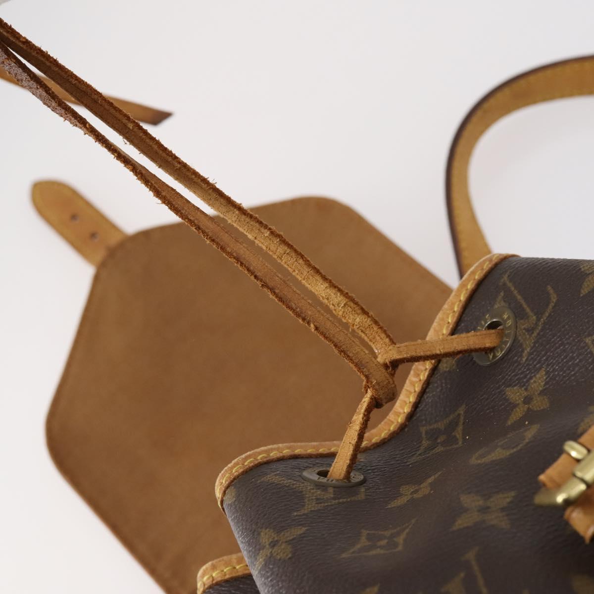 LOUIS VUITTON Monogram Montsouris MM Backpack M51136 LV Auth BA6252