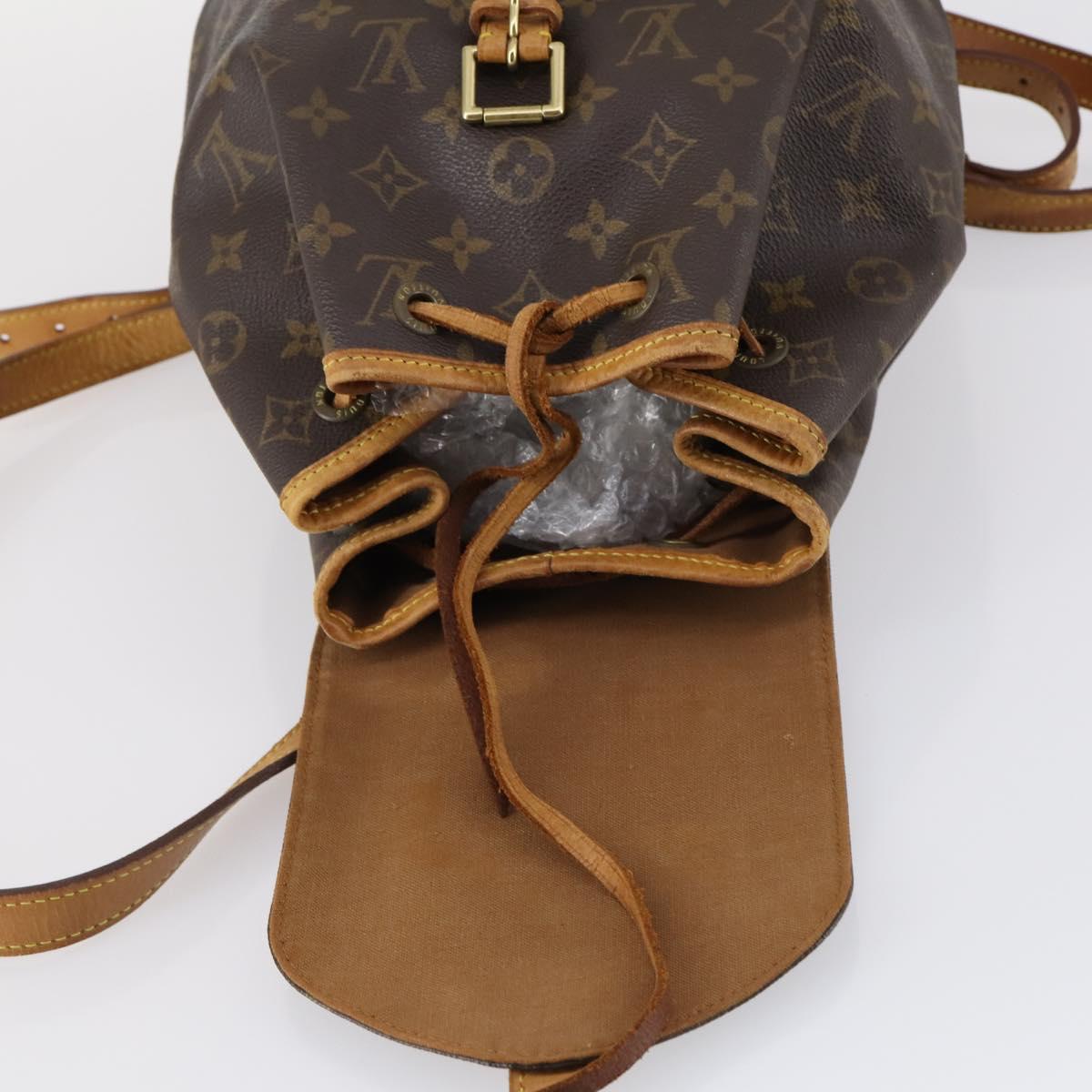 LOUIS VUITTON Monogram Montsouris MM Backpack M51136 LV Auth BA6252