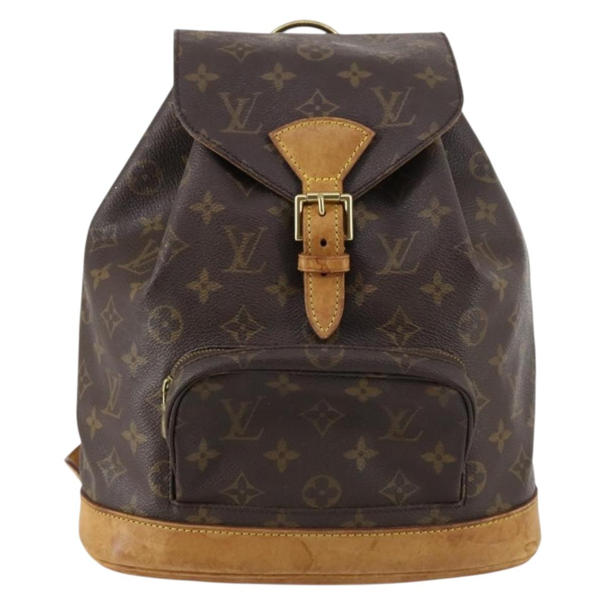 LOUIS VUITTON Monogram Montsouris MM Backpack M51136 LV Auth BA6252