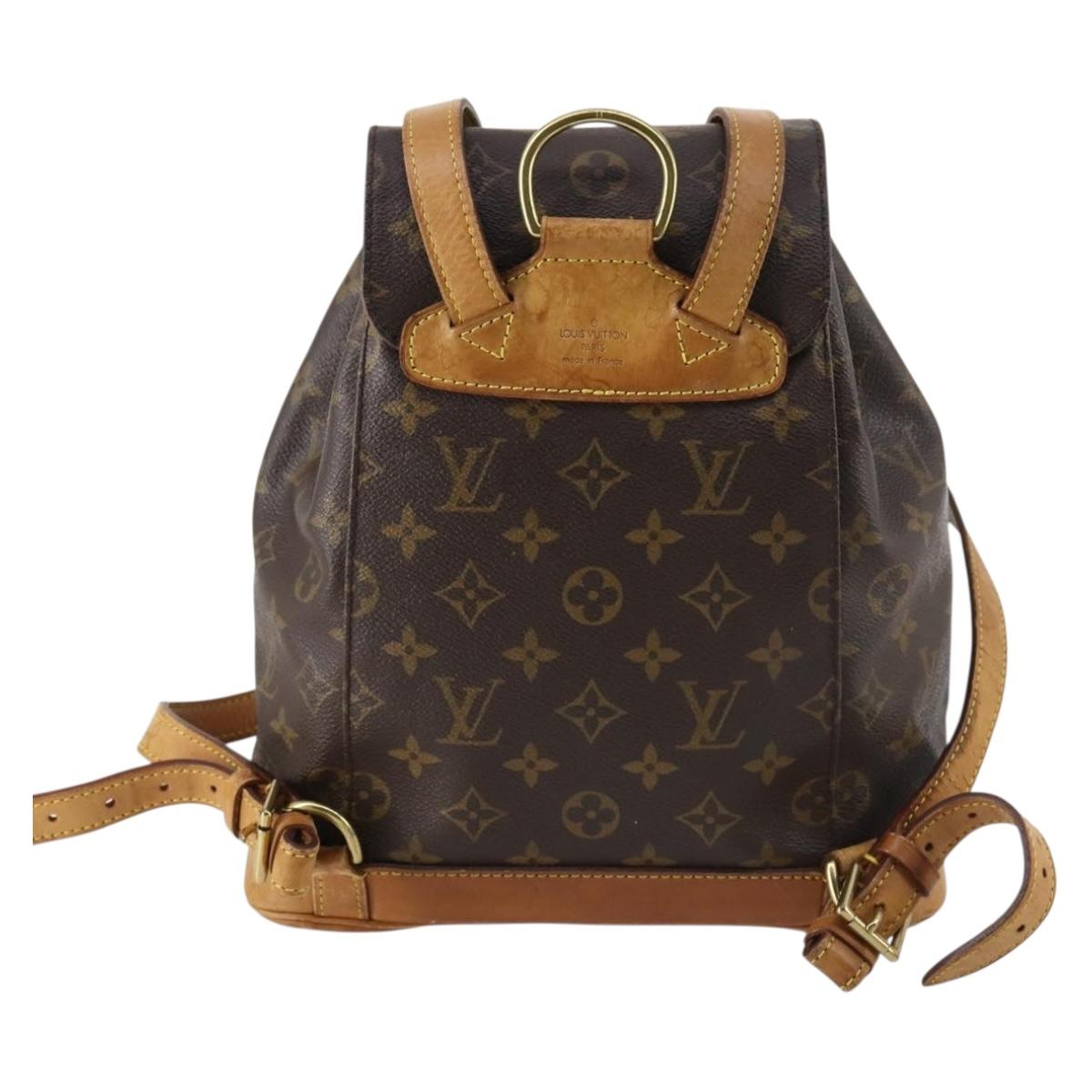 LOUIS VUITTON Monogram Montsouris MM Backpack M51136 LV Auth BA6252