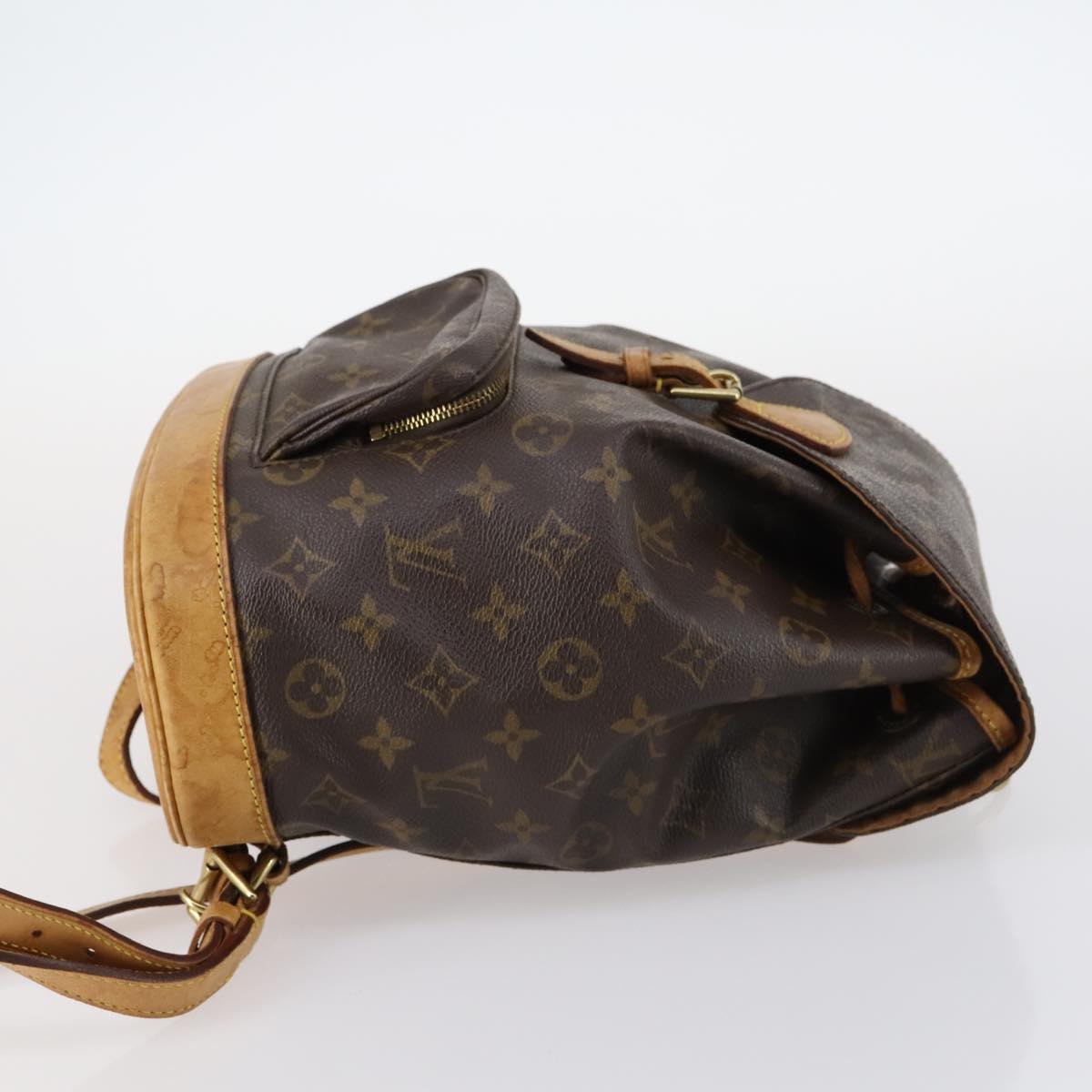 LOUIS VUITTON Monogram Montsouris MM Backpack M51136 LV Auth BA6252