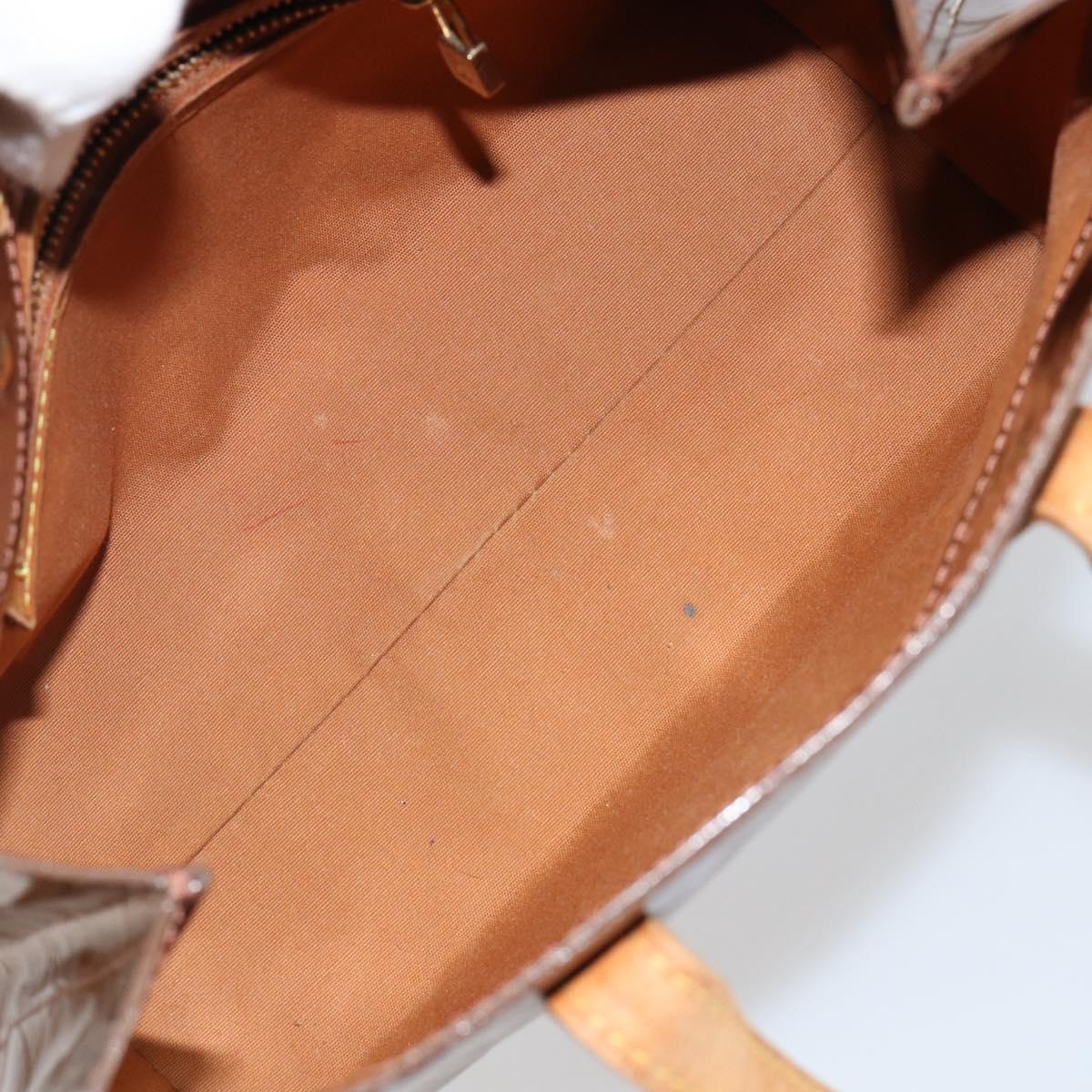LOUIS VUITTON Monogram Vernis Reade PM Hand Bag Bronze M91146 LV Auth BA6257