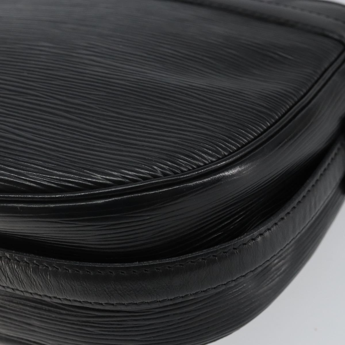 LOUIS VUITTON Epi Jeune Fille MM Shoulder Bag Black M52152 LV Auth BA6258