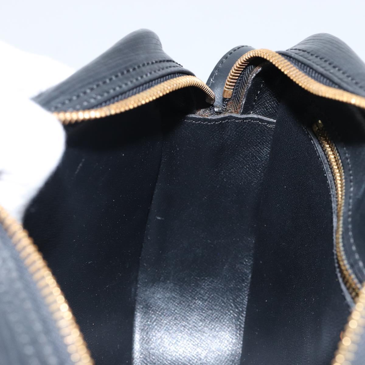 LOUIS VUITTON Epi Jeune Fille MM Shoulder Bag Black M52152 LV Auth BA6258