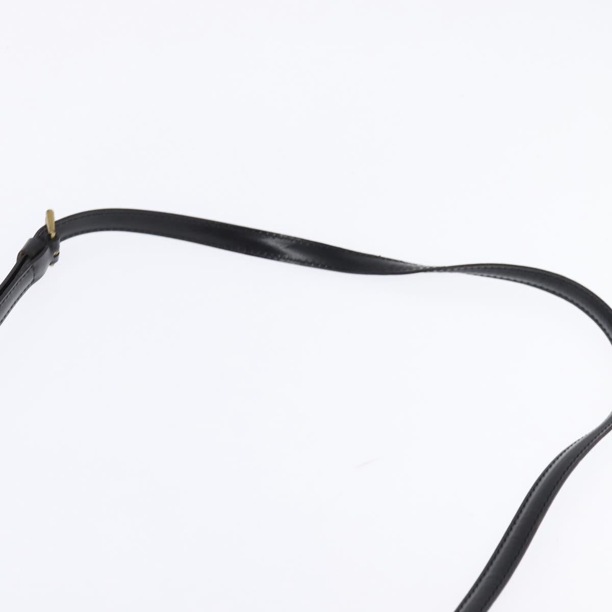 LOUIS VUITTON Epi Porte Documents Bandouliere Black M54462 LV Auth BA6261