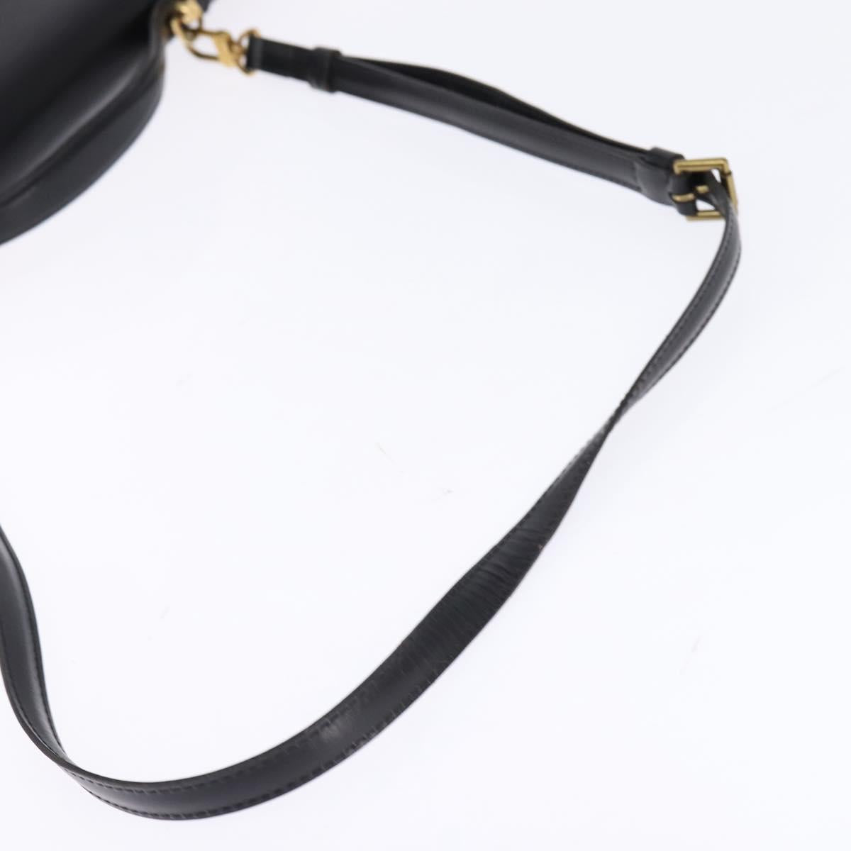LOUIS VUITTON Epi Porte Documents Bandouliere Black M54462 LV Auth BA6261