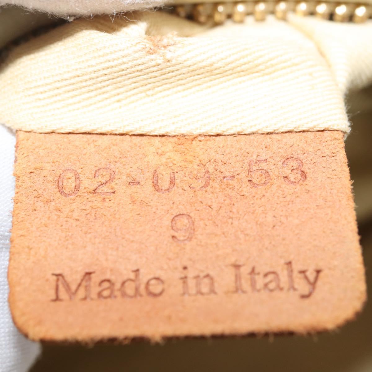 Chloe Tote Bag Leather Beige Gold Auth BA6273