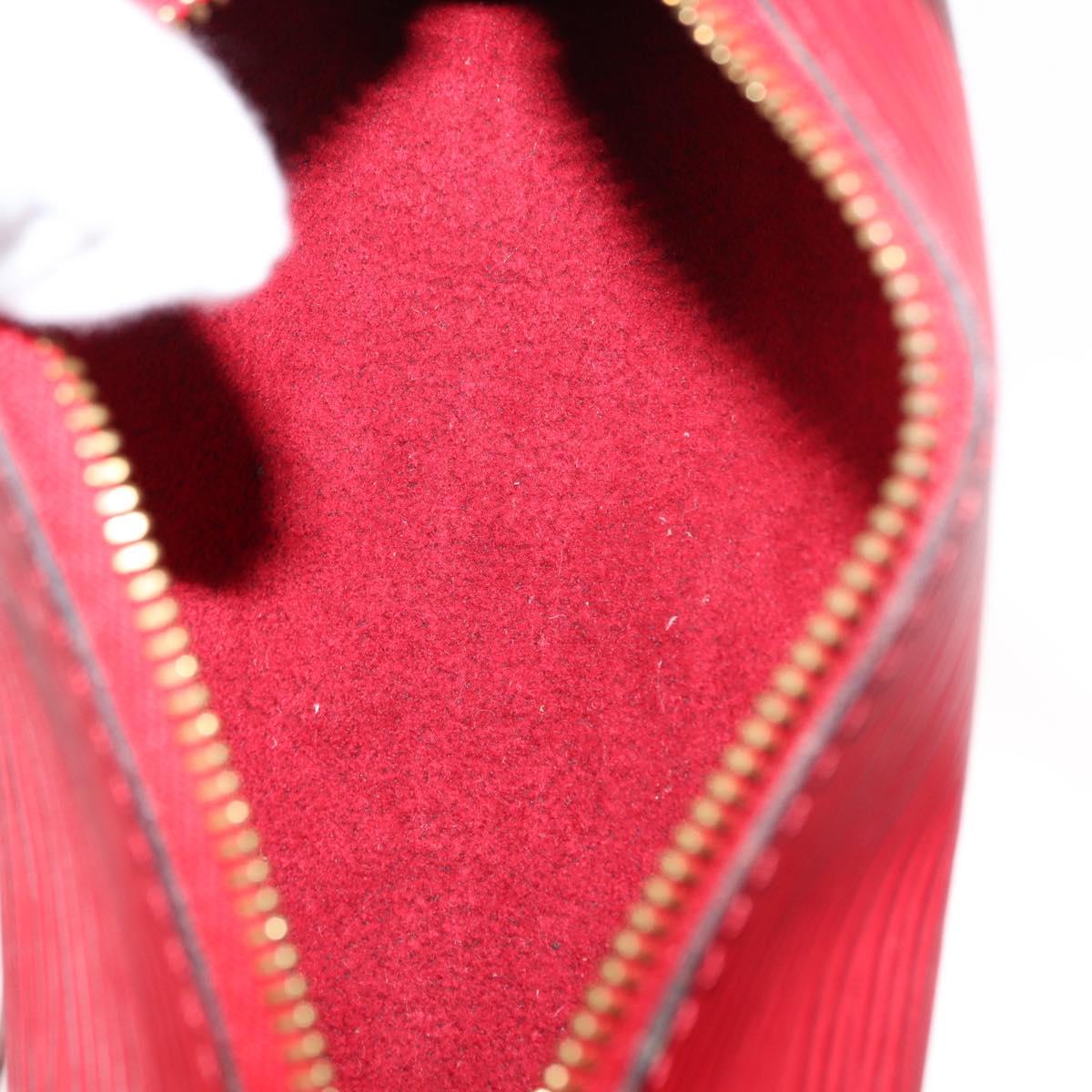 LOUIS VUITTON Epi Soufflot Hand Bag Red M52227 LV Auth BA6278