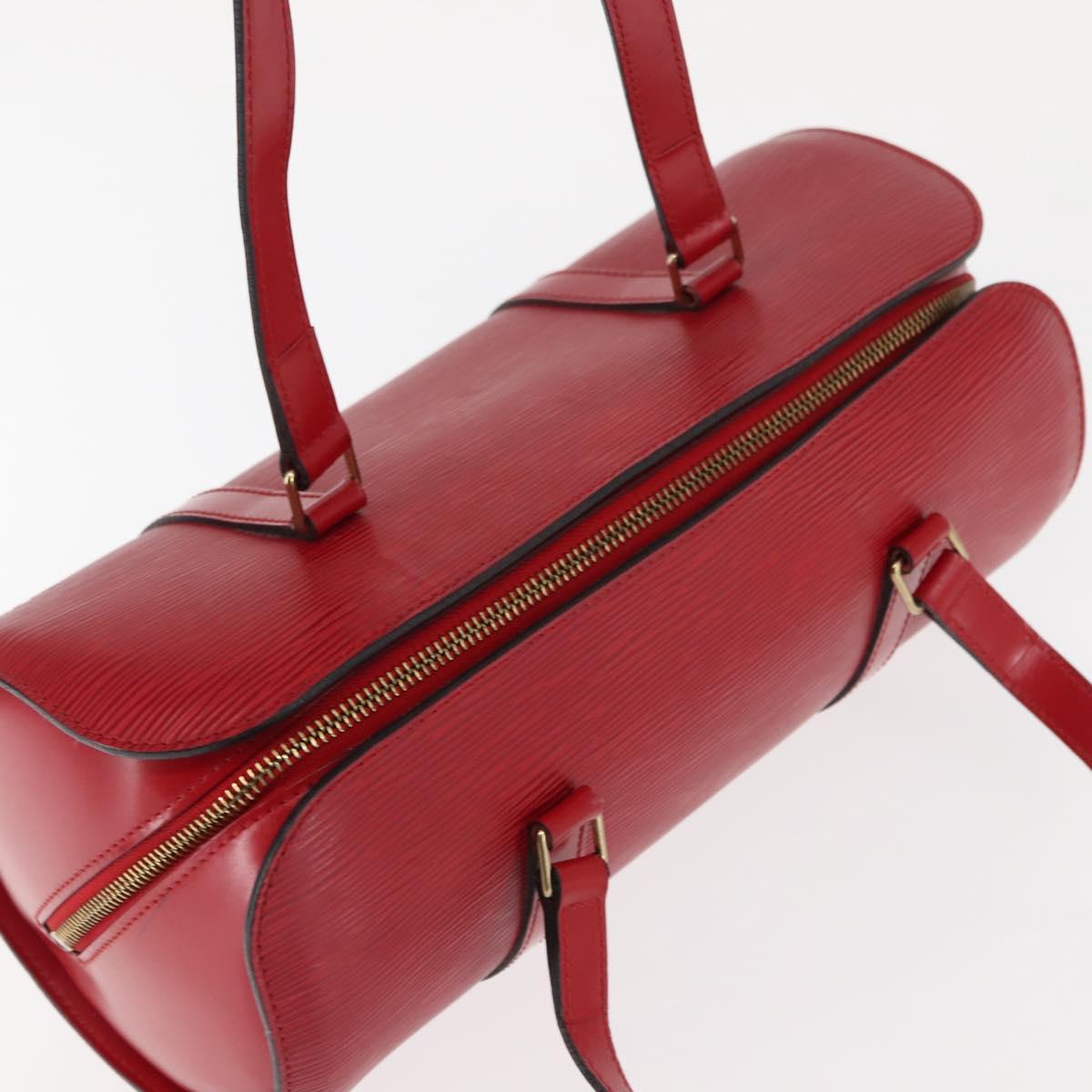 LOUIS VUITTON Epi Soufflot Hand Bag Red M52227 LV Auth BA6278