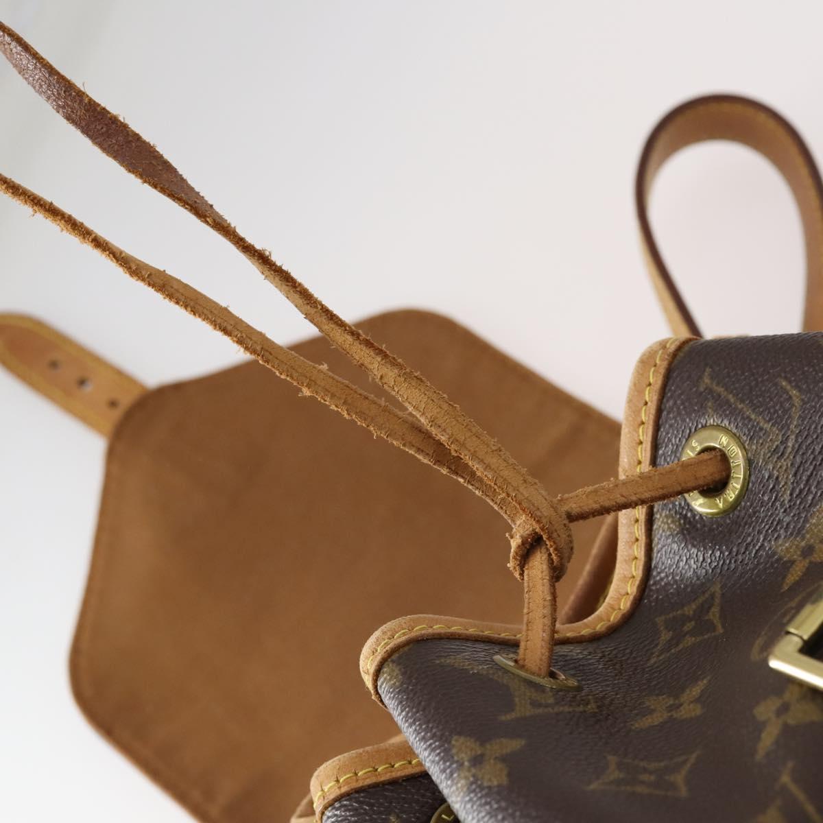 LOUIS VUITTON Monogram Montsouris MM Backpack M51136 LV Auth BA6279