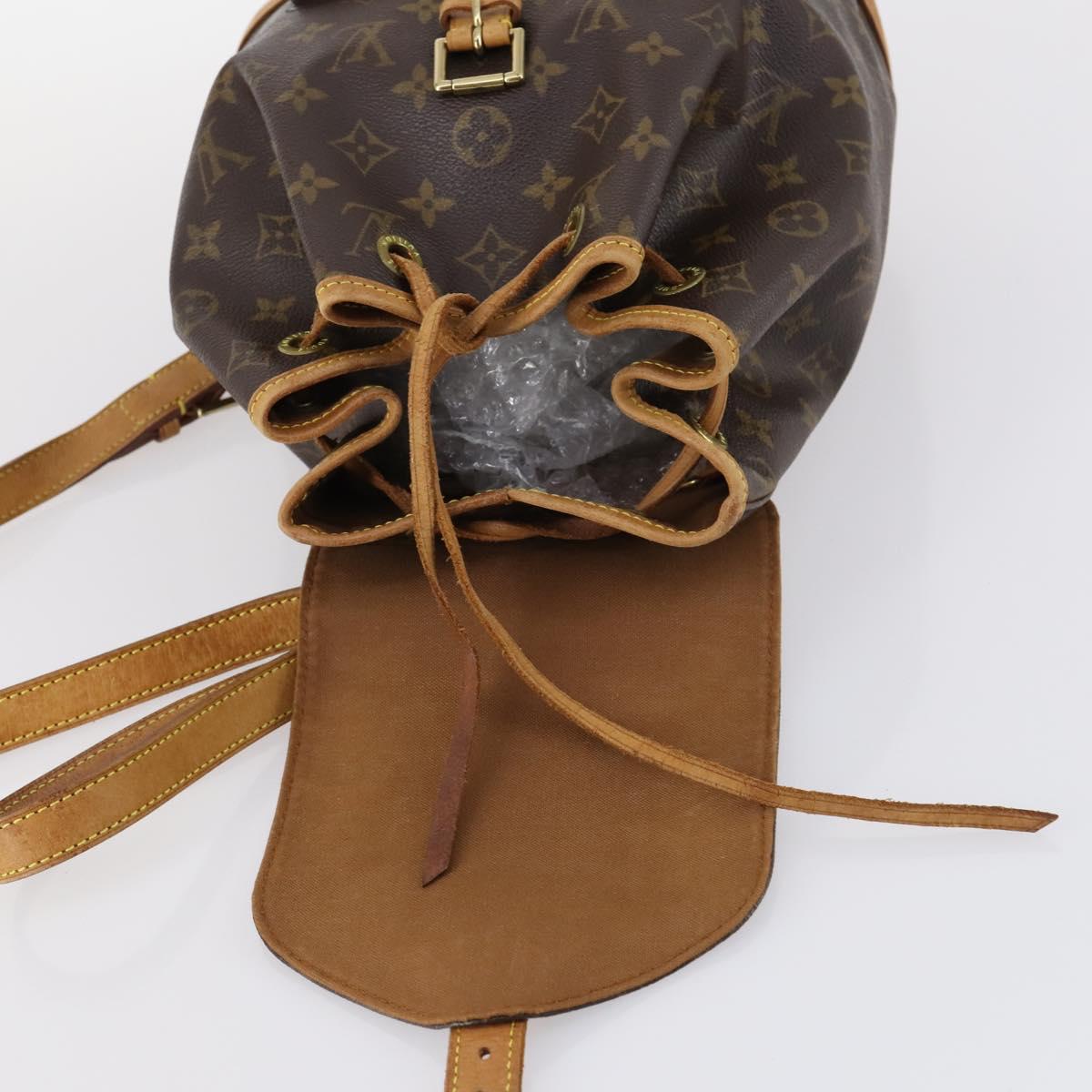 LOUIS VUITTON Monogram Montsouris MM Backpack M51136 LV Auth BA6279