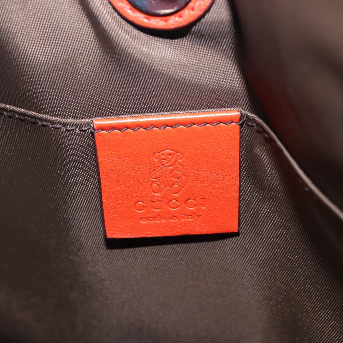 GUCCI Micro GG Supreme Hand Bag PVC Beige Silver 297557 Auth BA6282