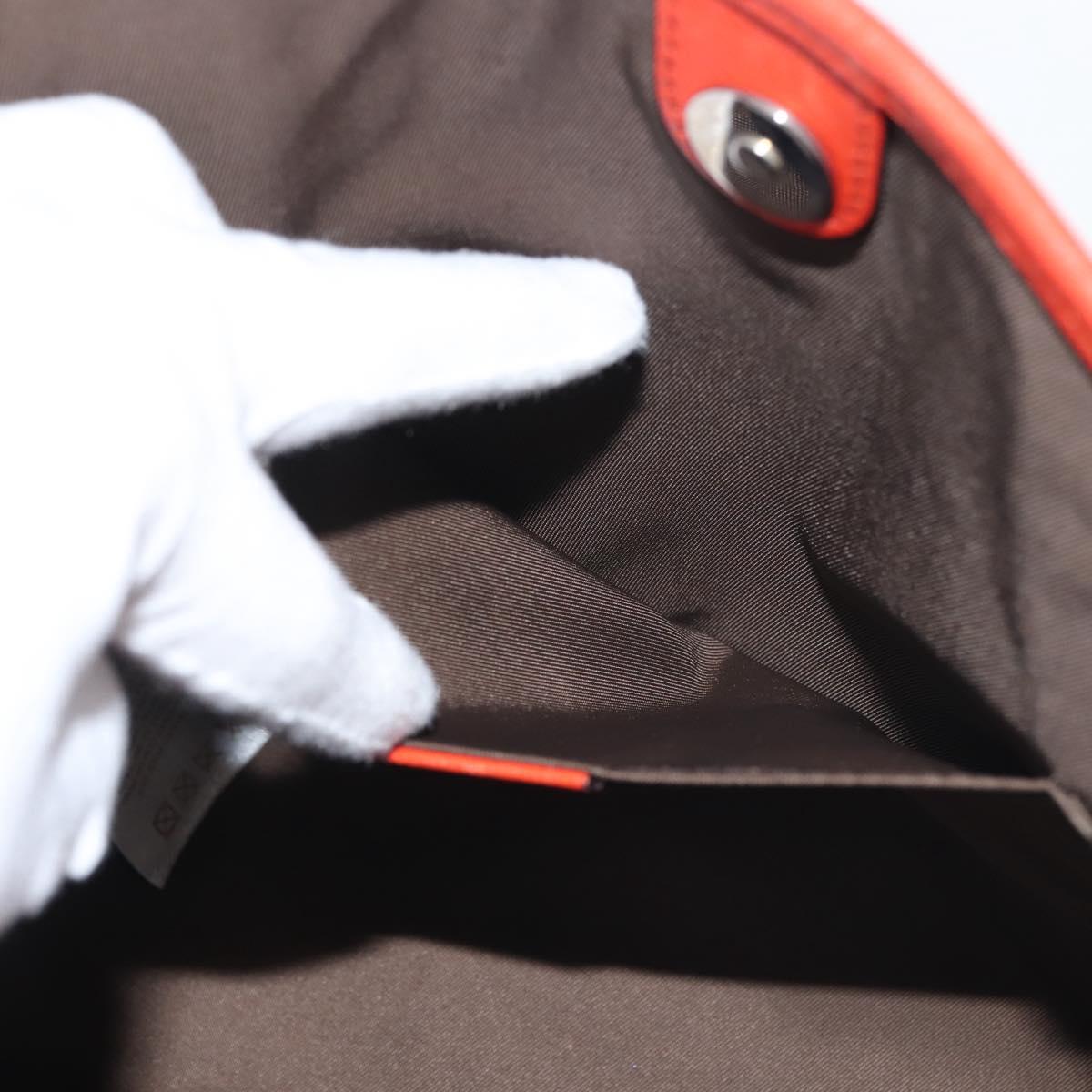 GUCCI Micro GG Supreme Hand Bag PVC Beige Silver 297557 Auth BA6282