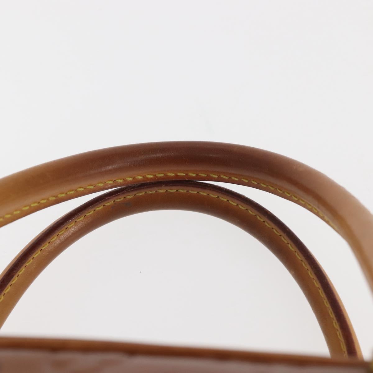 LOUIS VUITTON Monogram Vernis Tompkins Square Bag Bronze M91103 LV Auth BA6294