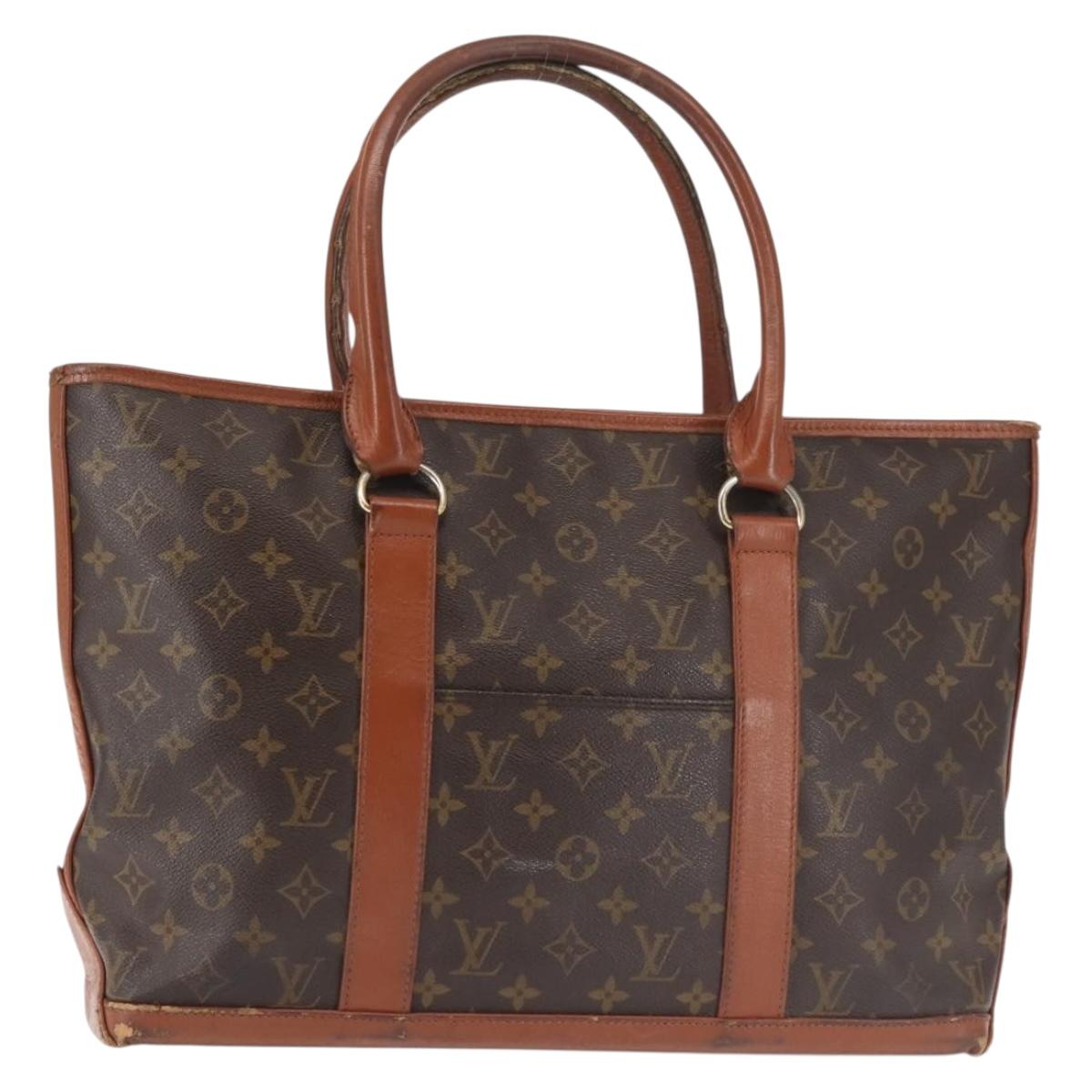 LOUIS VUITTON Monogram Sac Weekend PM Hand Bag M42425 LV Auth BA6297