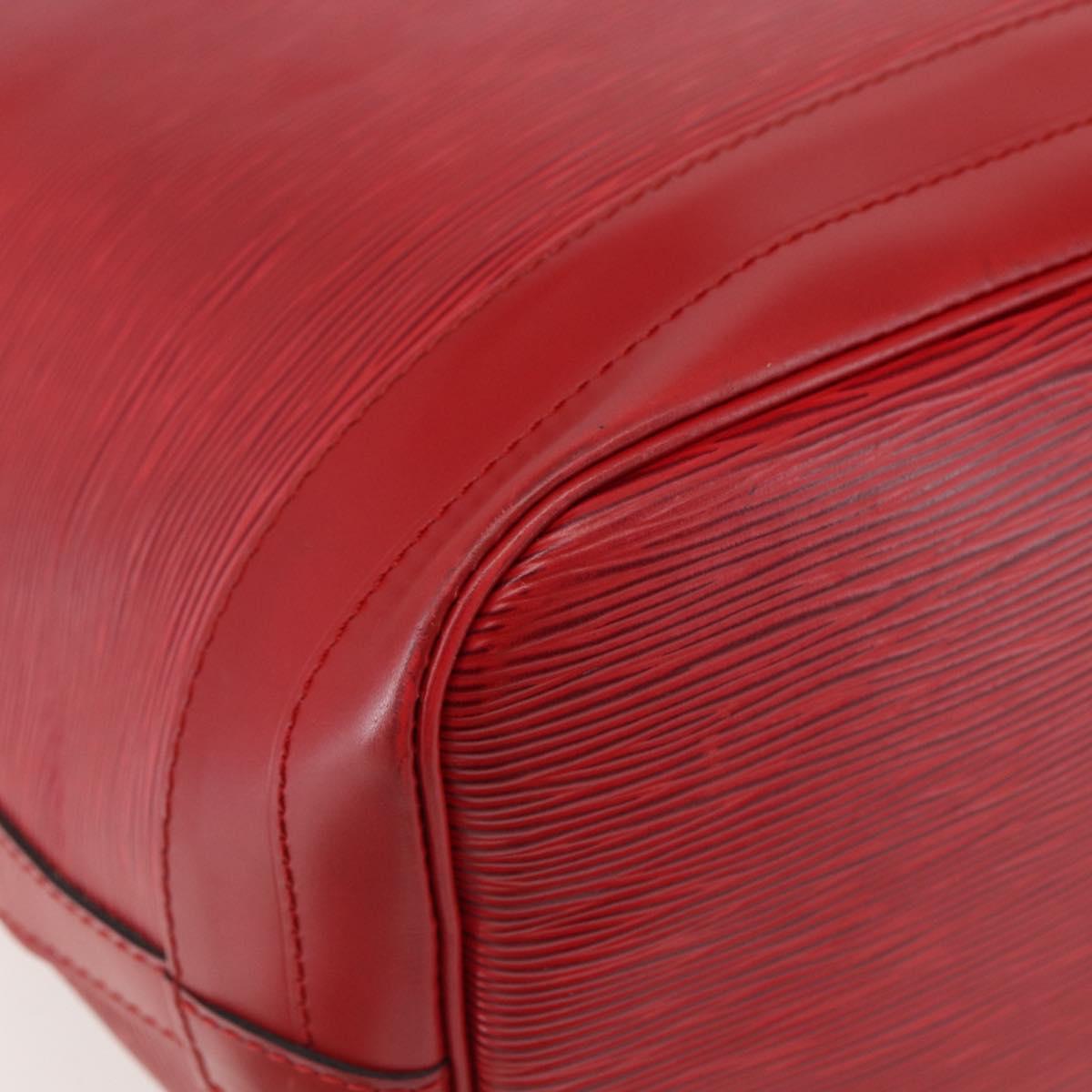 LOUIS VUITTON Epi Noe Shoulder Bag Red M44007 LV Auth BA6299